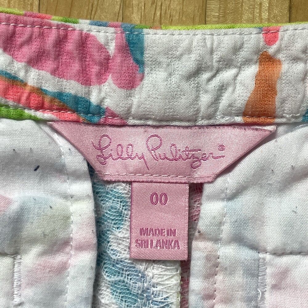 Lilly Pulitzer Adie Shorts Size 00 Shellabrate Multicolored Resort Shells 23582 - Picture 3 of 8